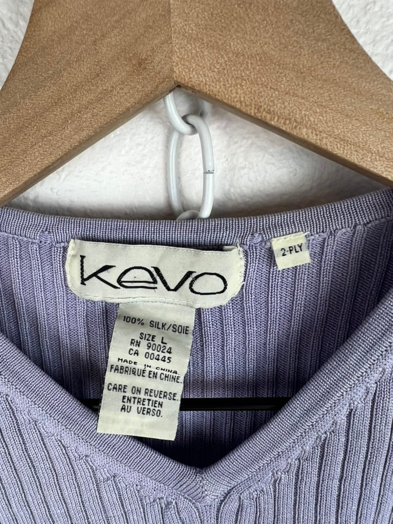 RIBBED LILAC SLEEVELESS TOP