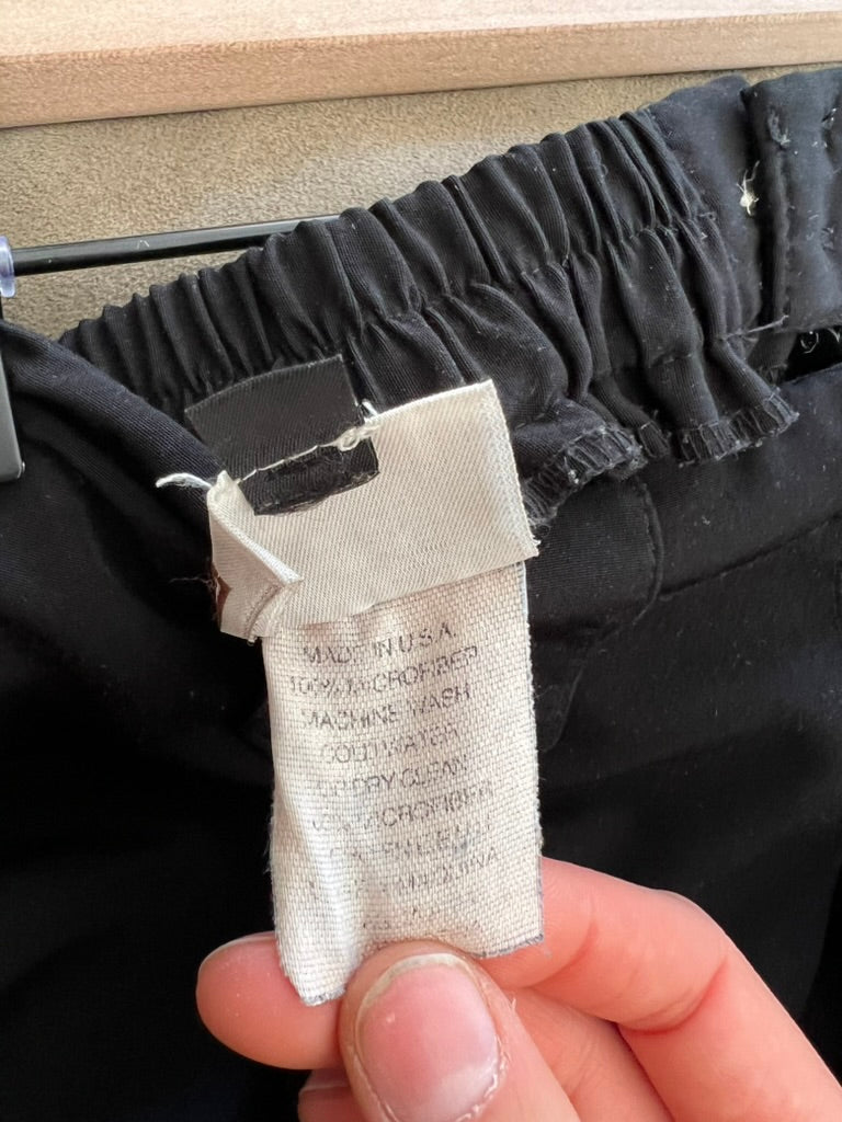 SUPER WIDE LEG BLACK TROUSERS