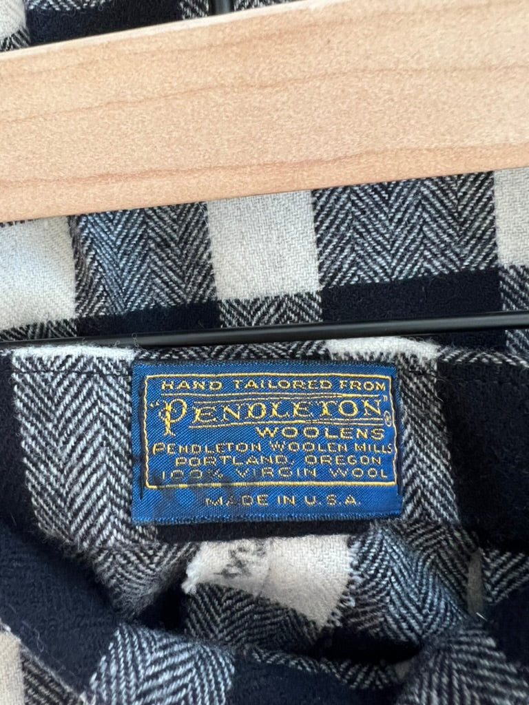 PENDLETON B&W PLAID TROUSERS