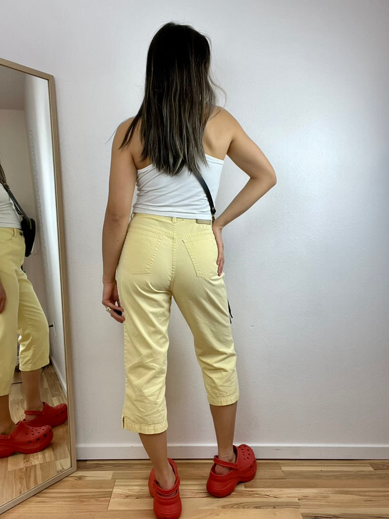 RALPH LAUREN YELLOW CAPRIS