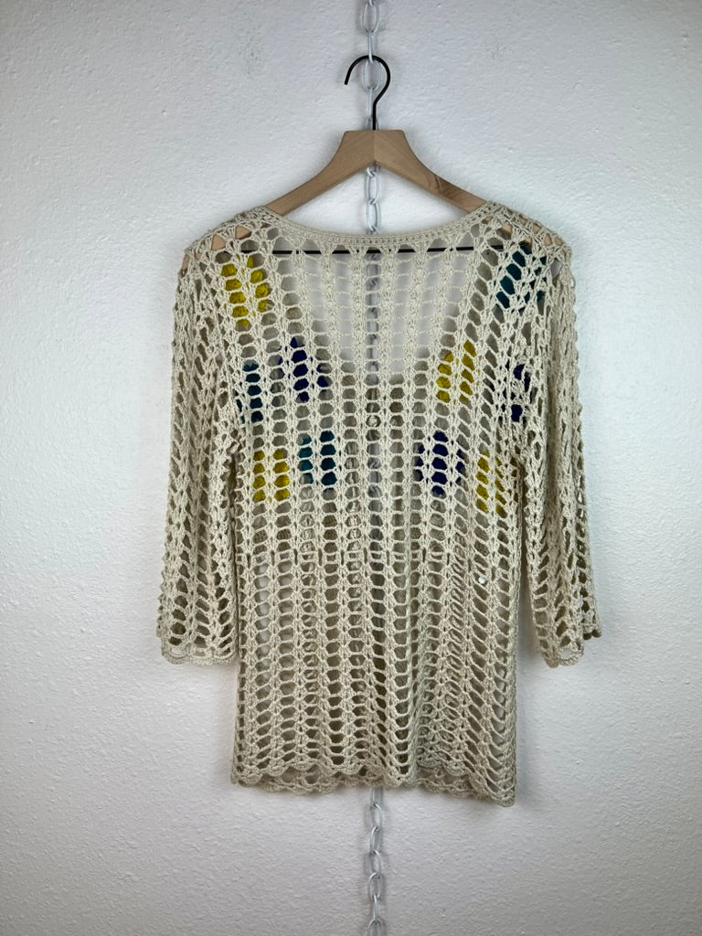 BOHO CROCHET FLORAL TOP