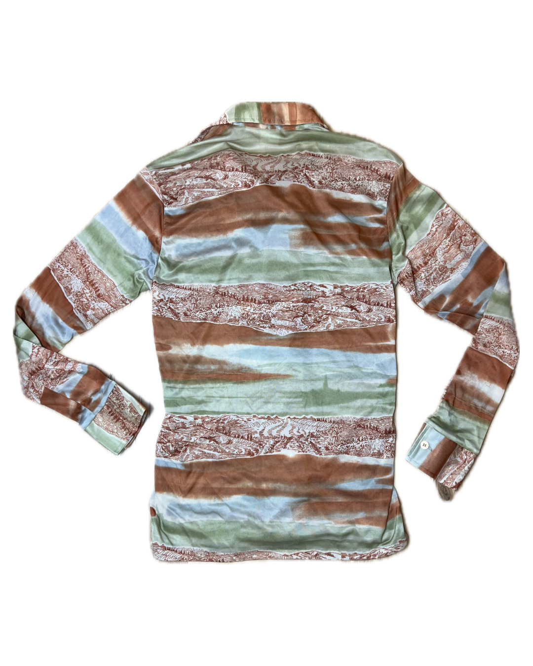 1970s STYLED IN CALIFORNIA LANDSCAPE DISCO SHIRT