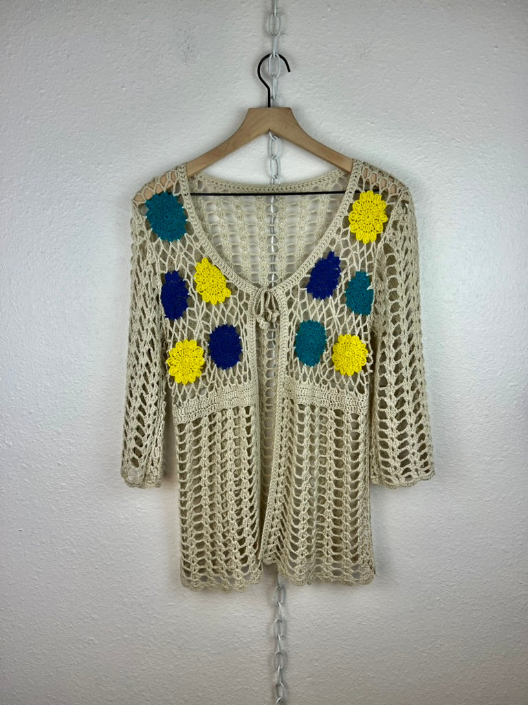 BOHO CROCHET FLORAL TOP