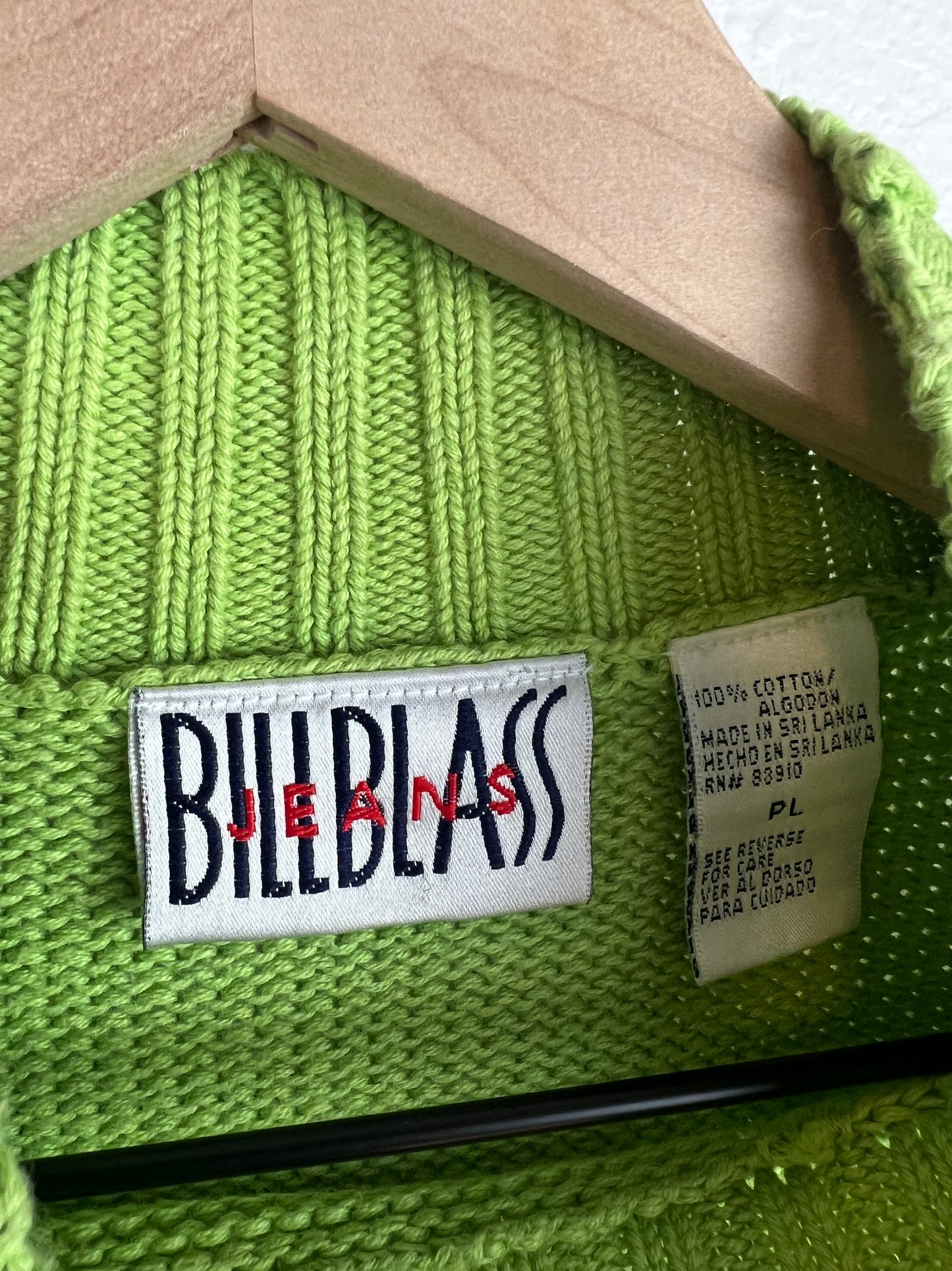 CHARTREUSE MOCK NECK SWEATER TOP