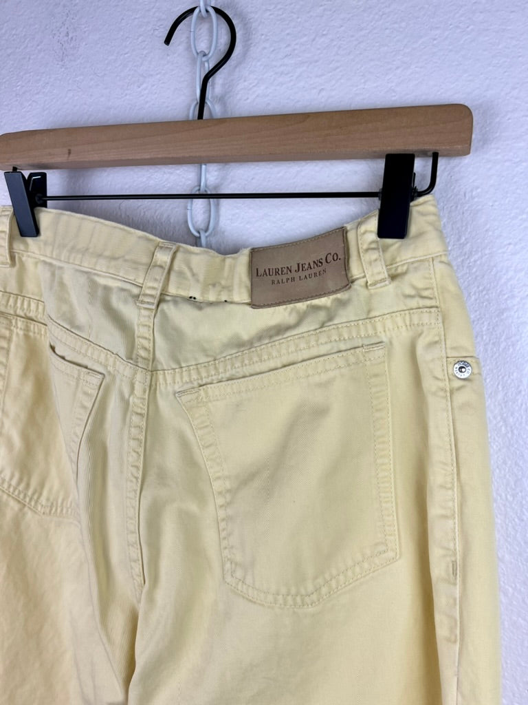 RALPH LAUREN YELLOW CAPRIS