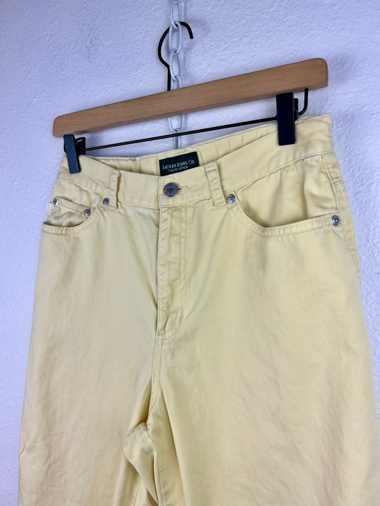 RALPH LAUREN YELLOW CAPRIS