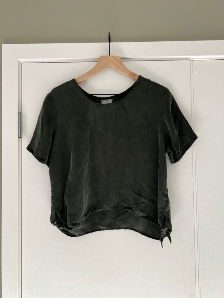 OFF BLACK SIDE TIE TOP