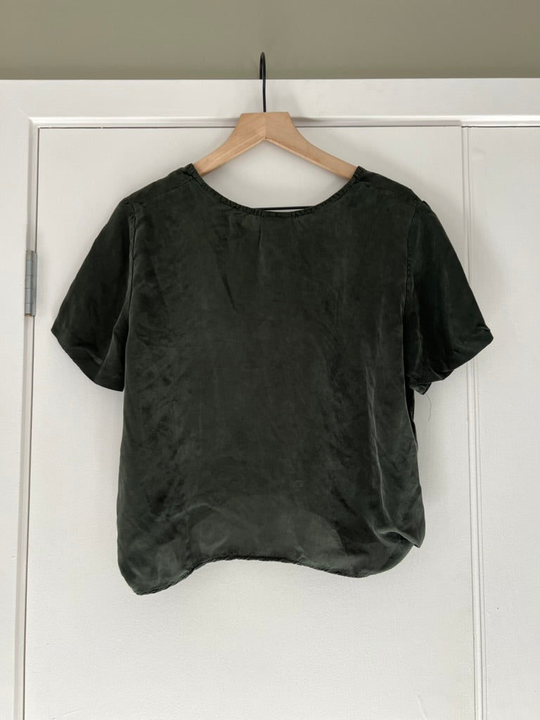 OFF BLACK SIDE TIE TOP