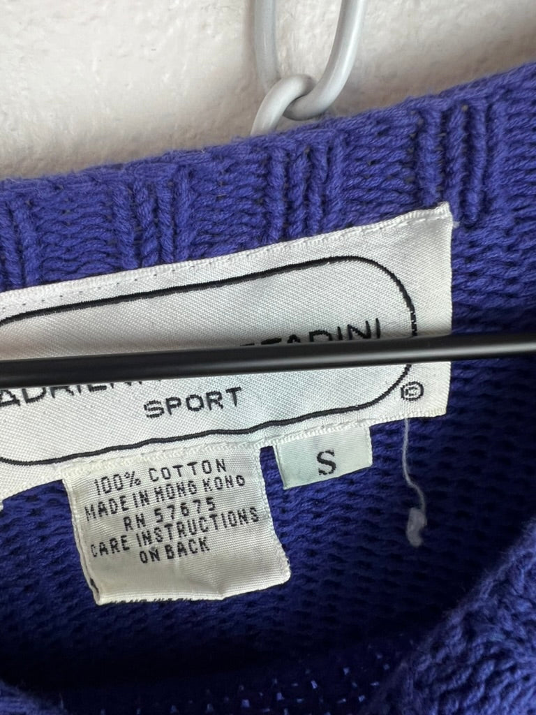 LILAC FLORAL KNIT SWEATER