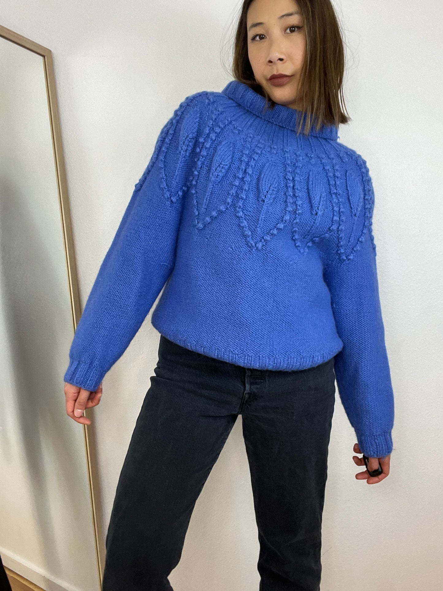 HANDMADE PERIWINKLE SWEATER