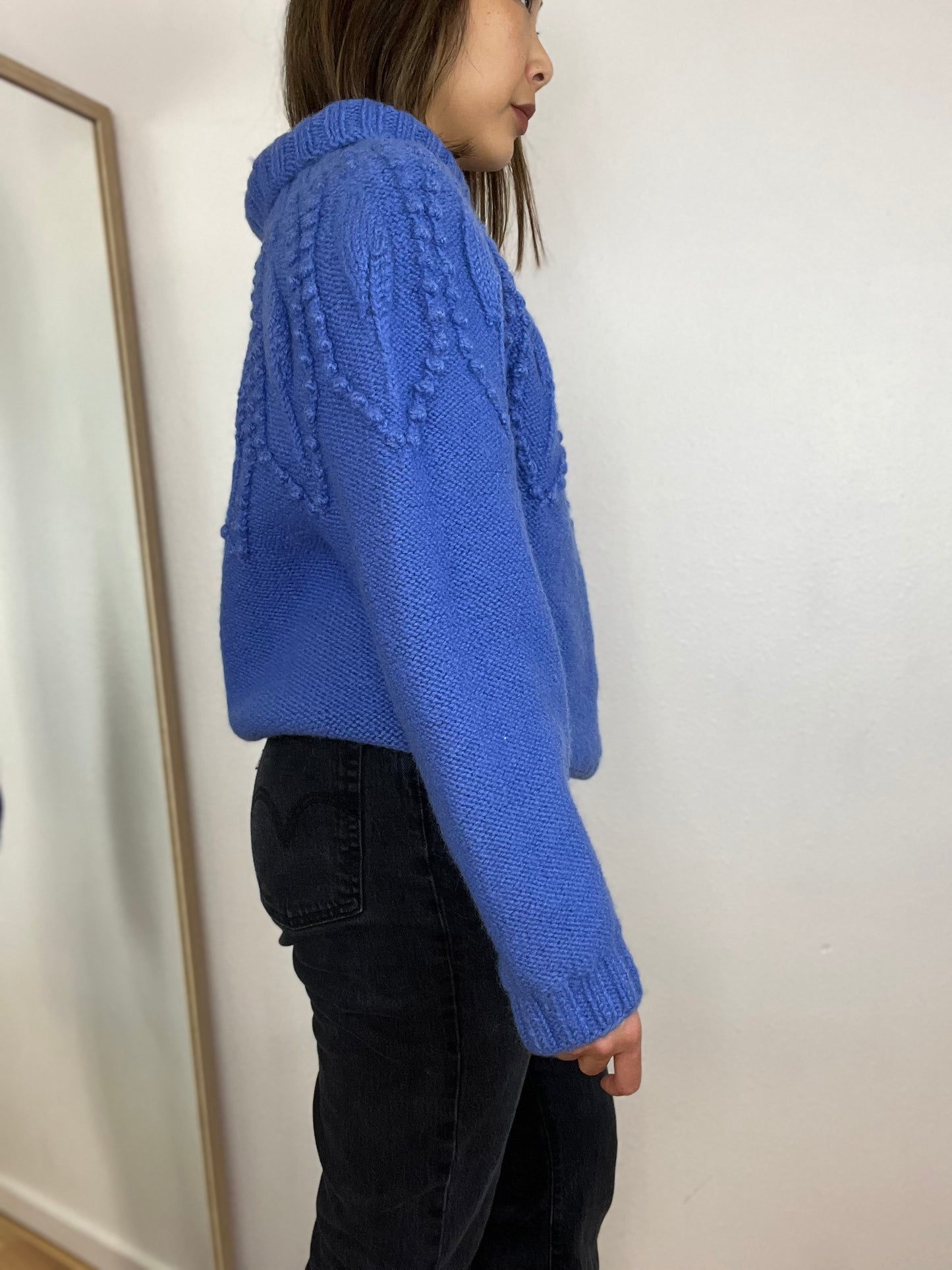 HANDMADE PERIWINKLE SWEATER