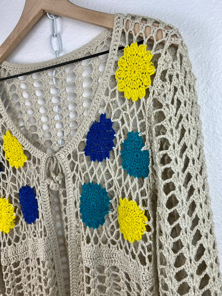 BOHO CROCHET FLORAL TOP