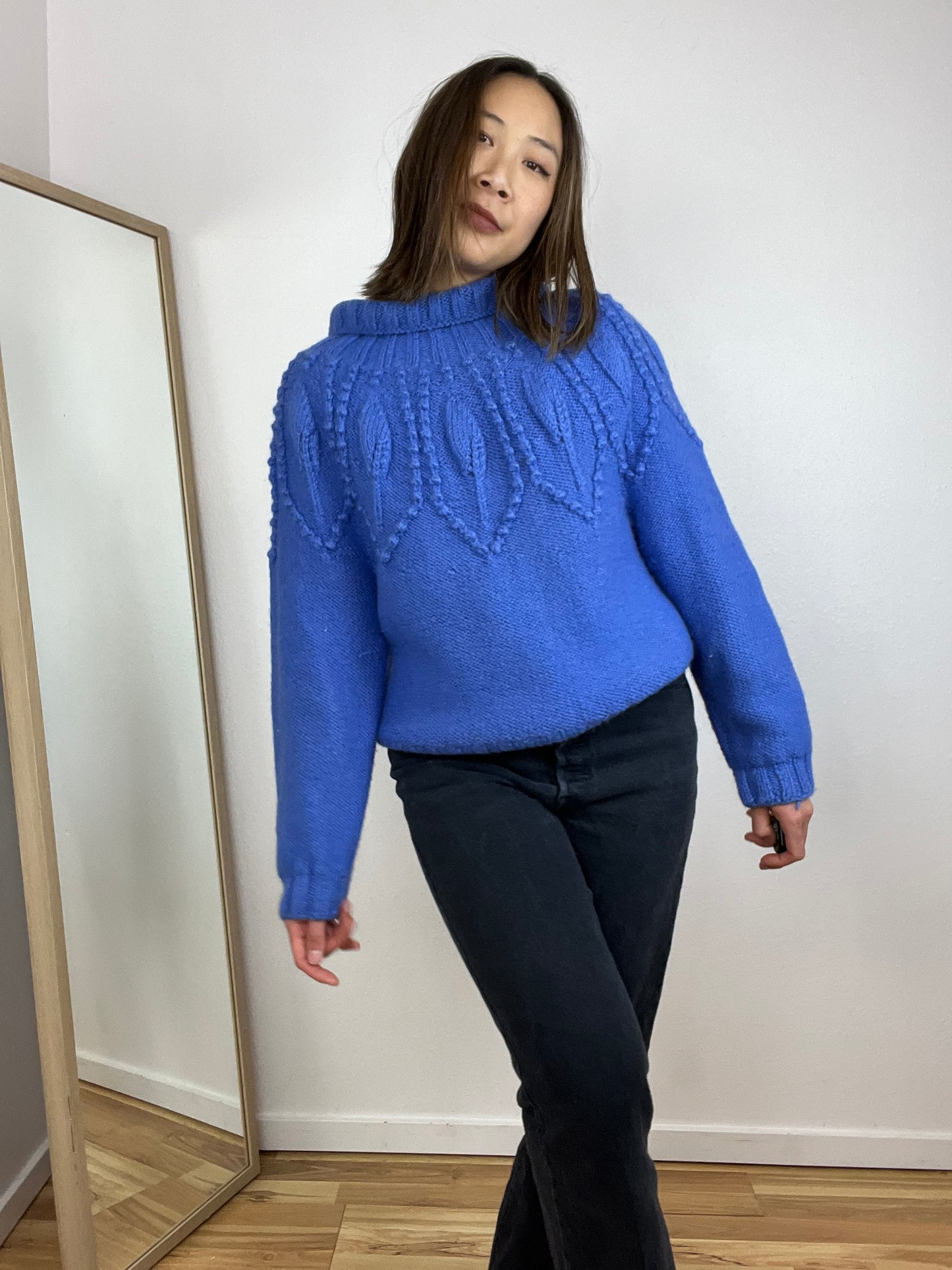 HANDMADE PERIWINKLE SWEATER