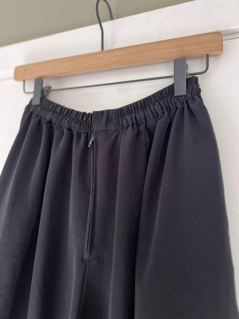 SUPER WIDE LEG BLACK TROUSERS