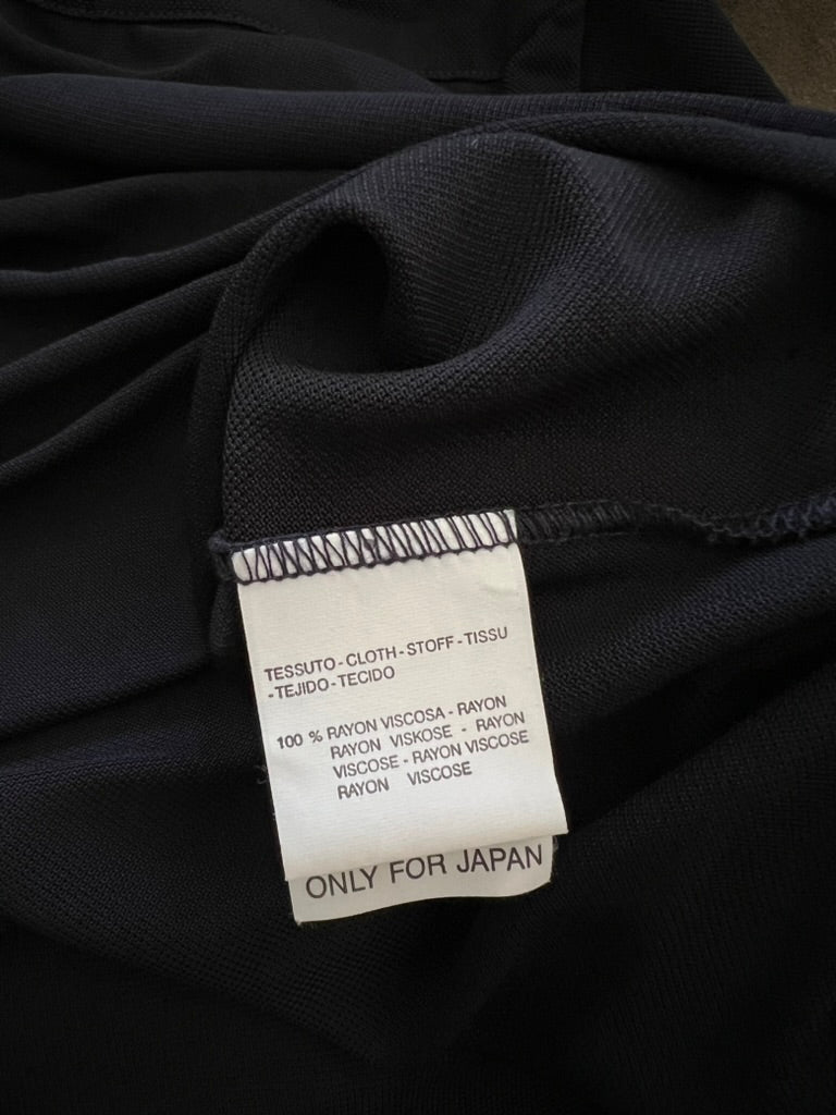 DESIGNER~ MAX MARA BLACK MESH LONG SLEEVE TOP