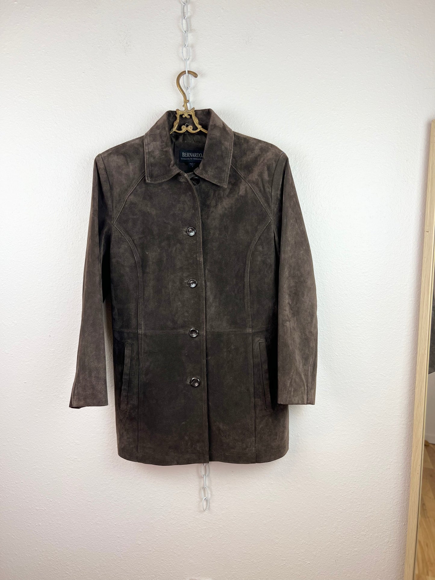 BROWN SUEDE LEATHER JACKET