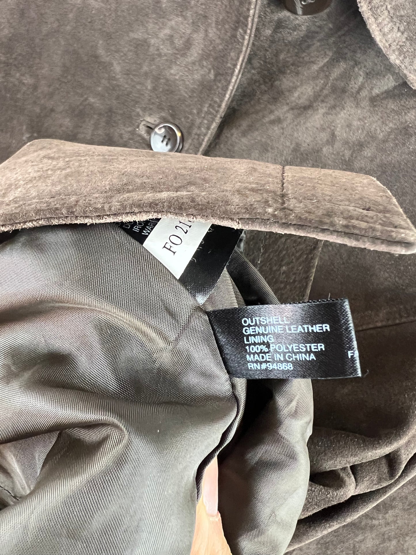 BROWN SUEDE LEATHER JACKET