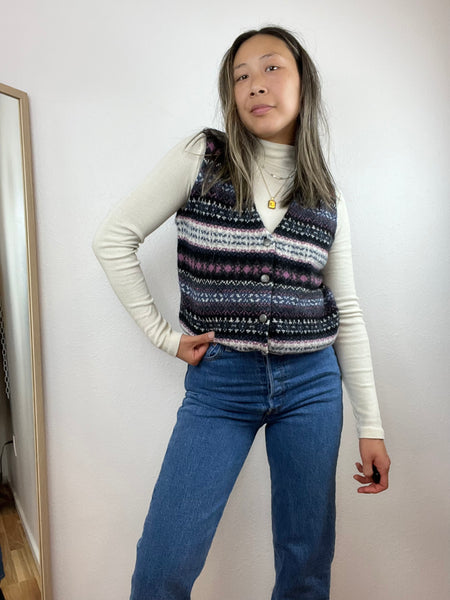 VNTG B.P. COLORFUL WOOL SWEATER VEST