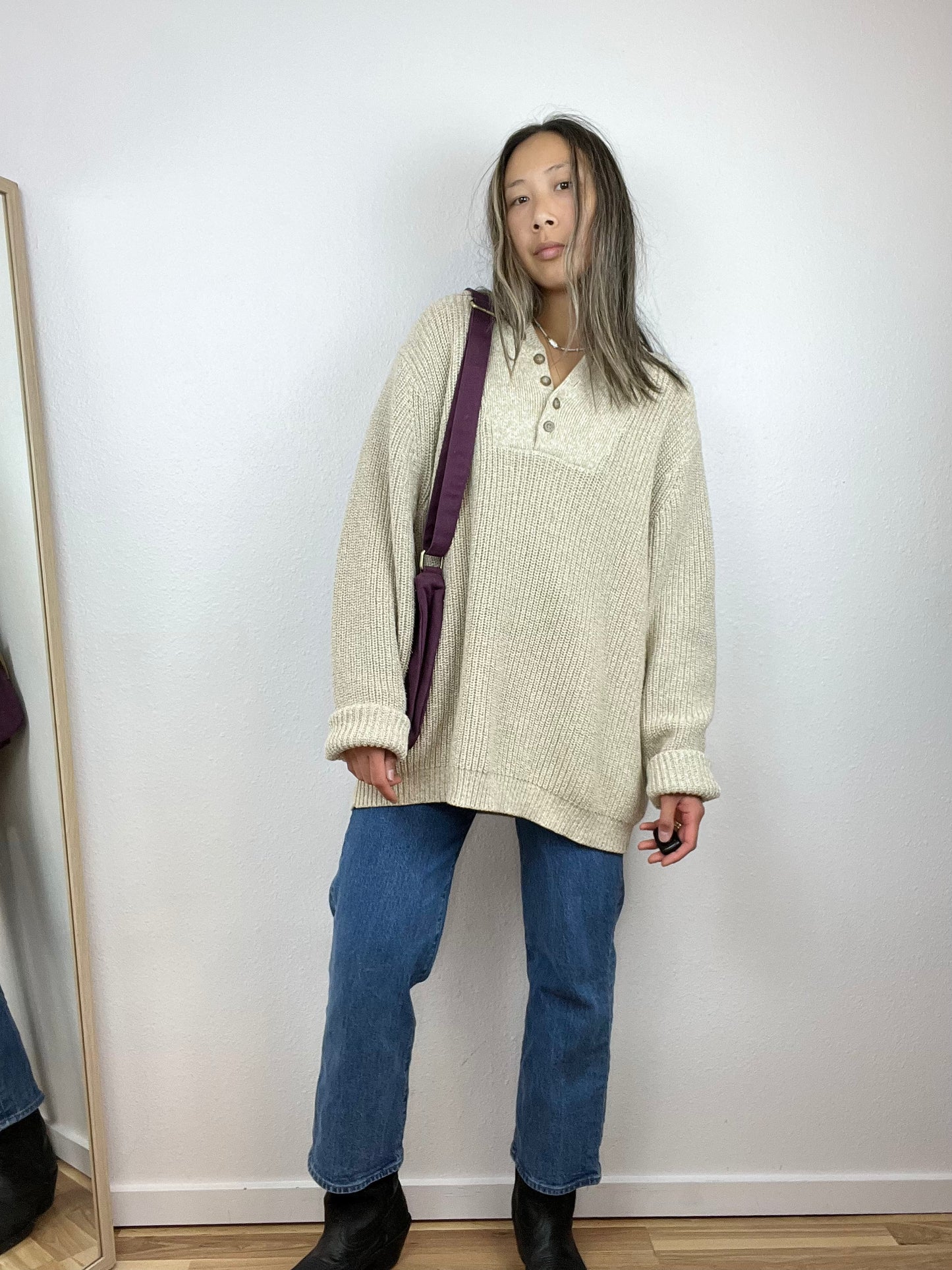 EDDIE BAUER HENLEY SWEATER