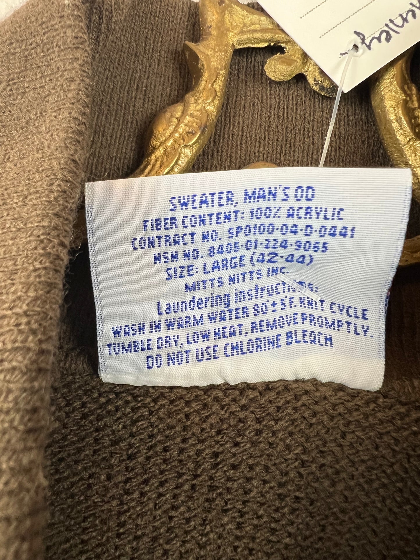 MILITARY HENLEY SWEATER