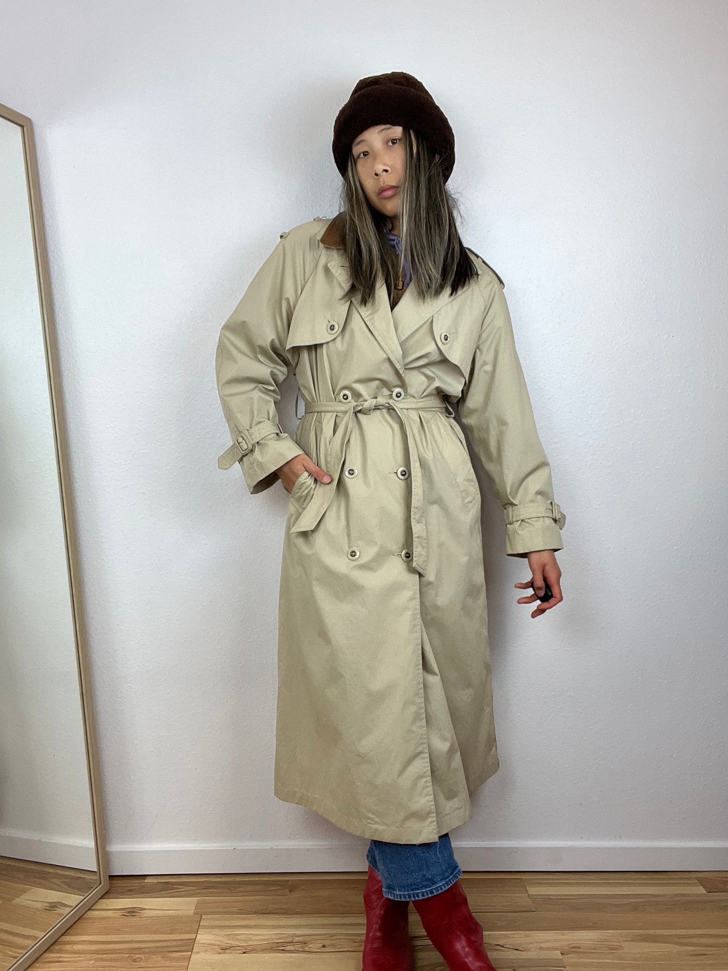 GITANO LINED TRENCH COAT