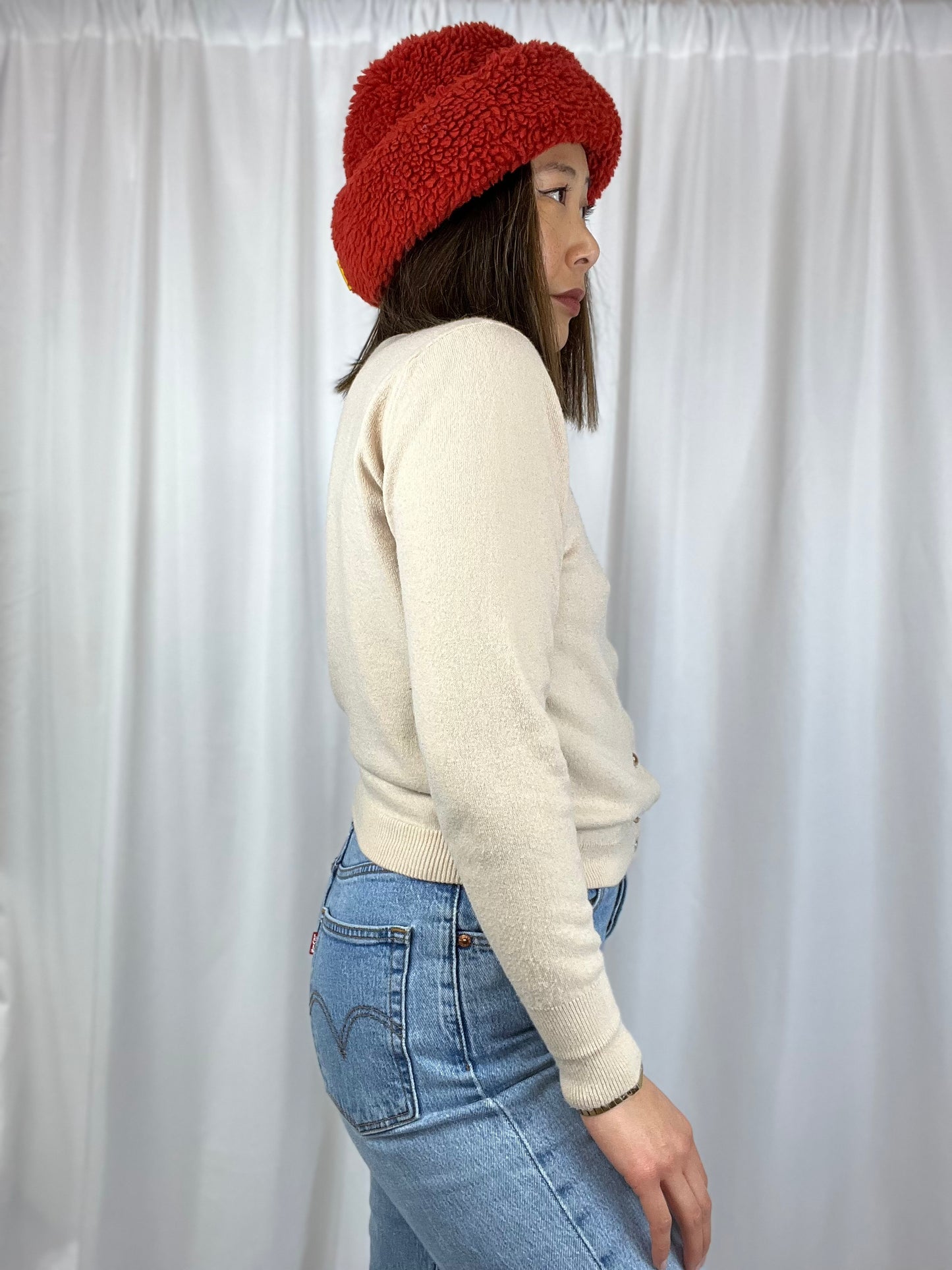 CROPPED TAN CARDIGAN
