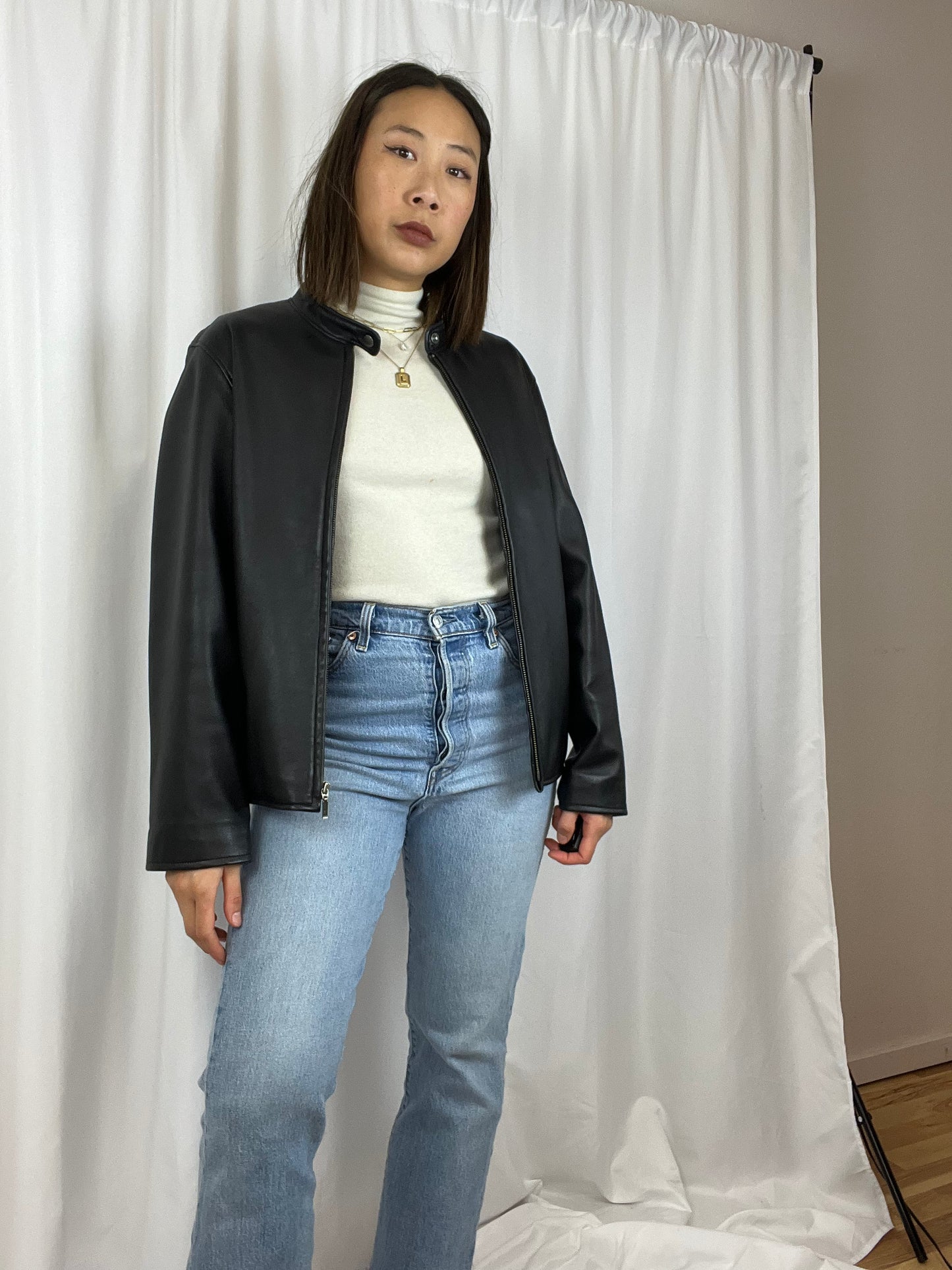 GOLDEN BEAR SPORTSWEAR LEATHER JACKET