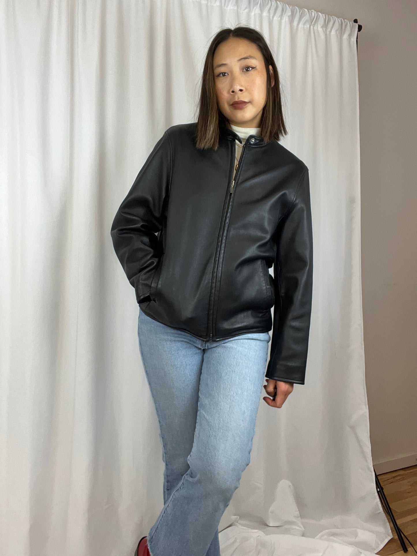 GOLDEN BEAR SPORTSWEAR LEATHER JACKET