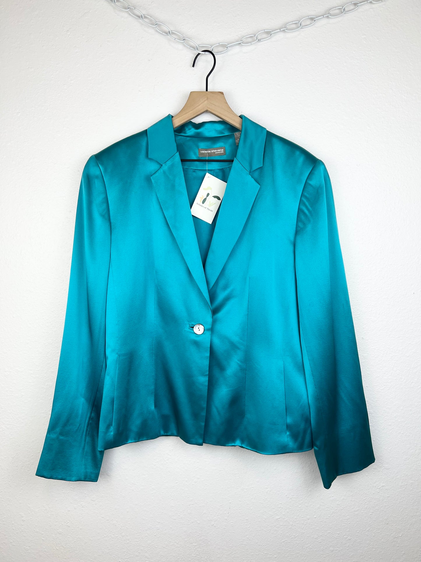 SILK 1-BUTTON BLAZER