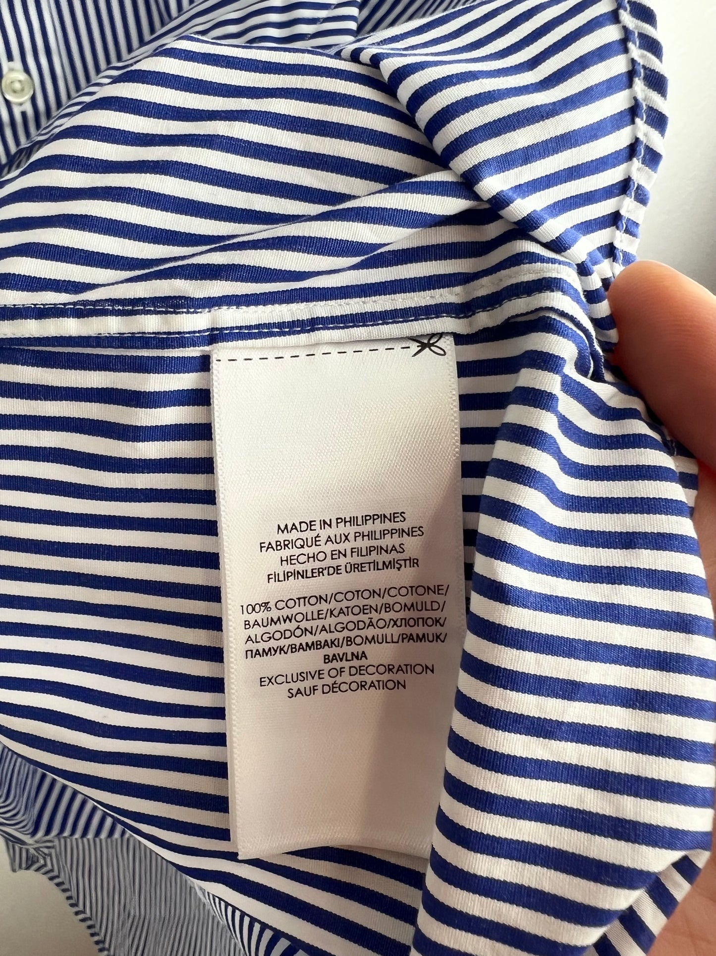 RALPH LAUREN STRIPED BUTTON DOWN