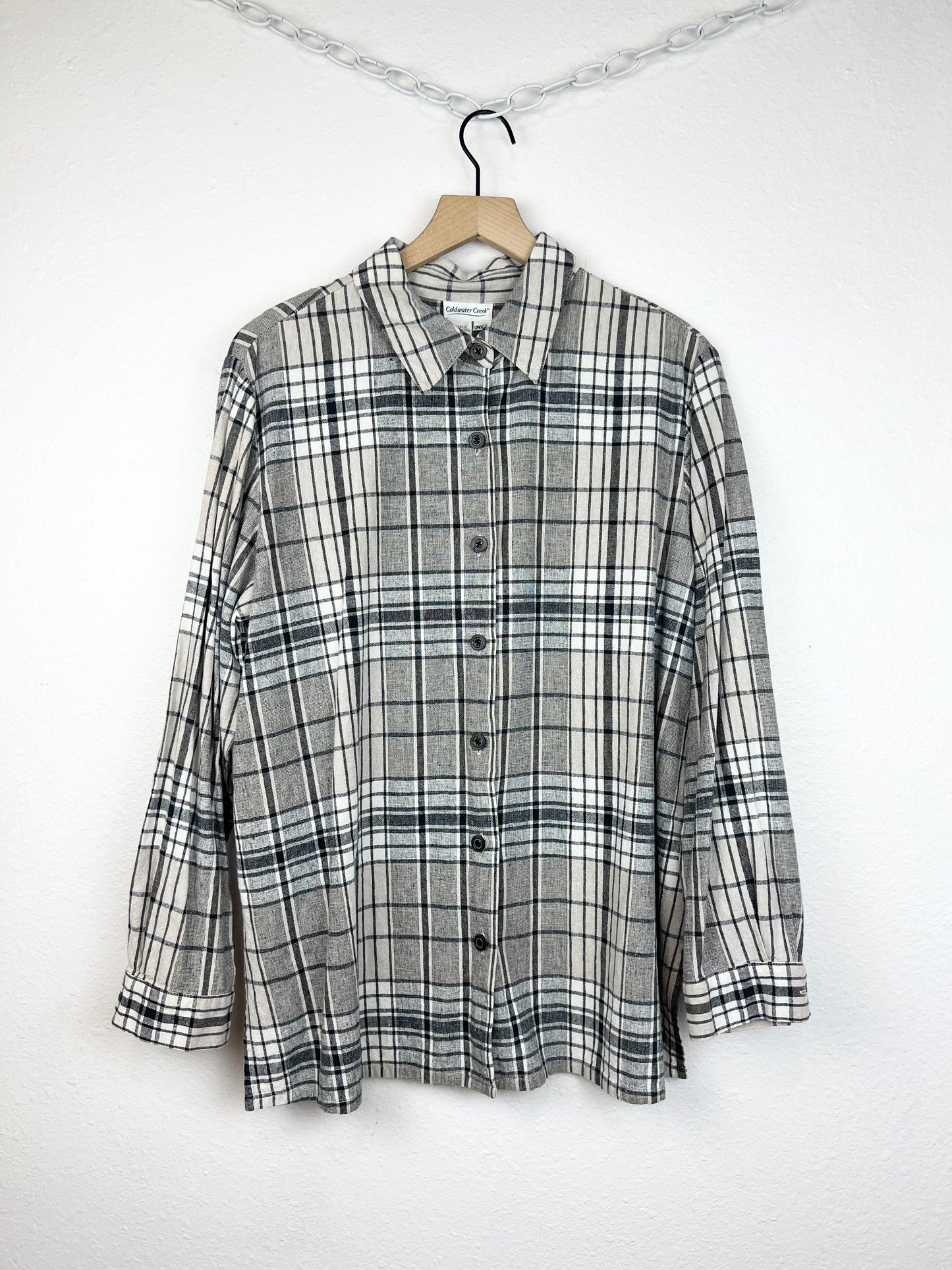 COLDWATER CREEK PLAID BUTTON DOWN