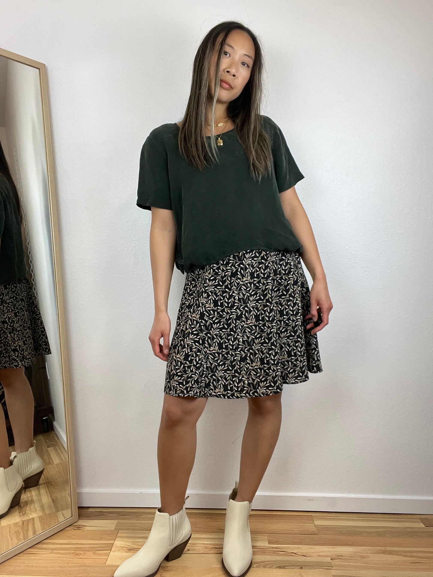 OFF BLACK SIDE TIE TOP