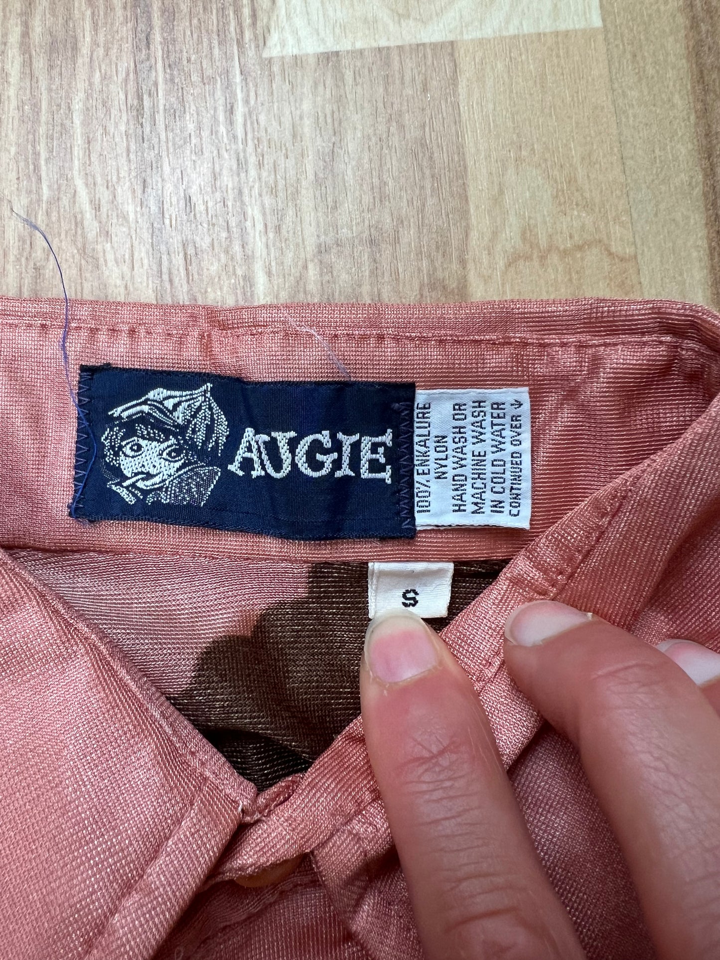 RARE 1970s AUGIE LADY DISCO SHIRT