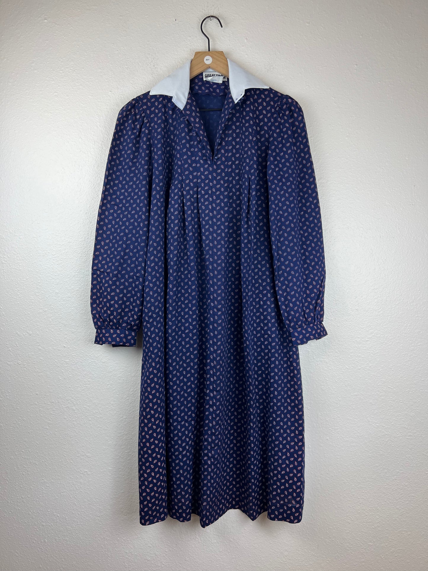 Union Made Blue Paisley Dress