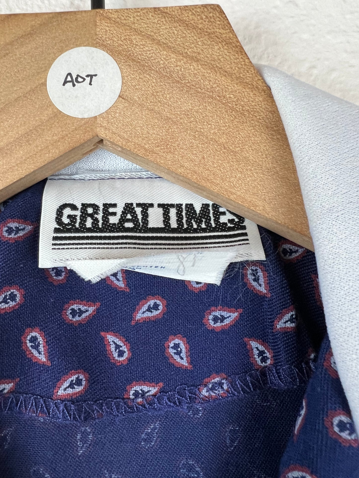 Union Made Blue Paisley Dress