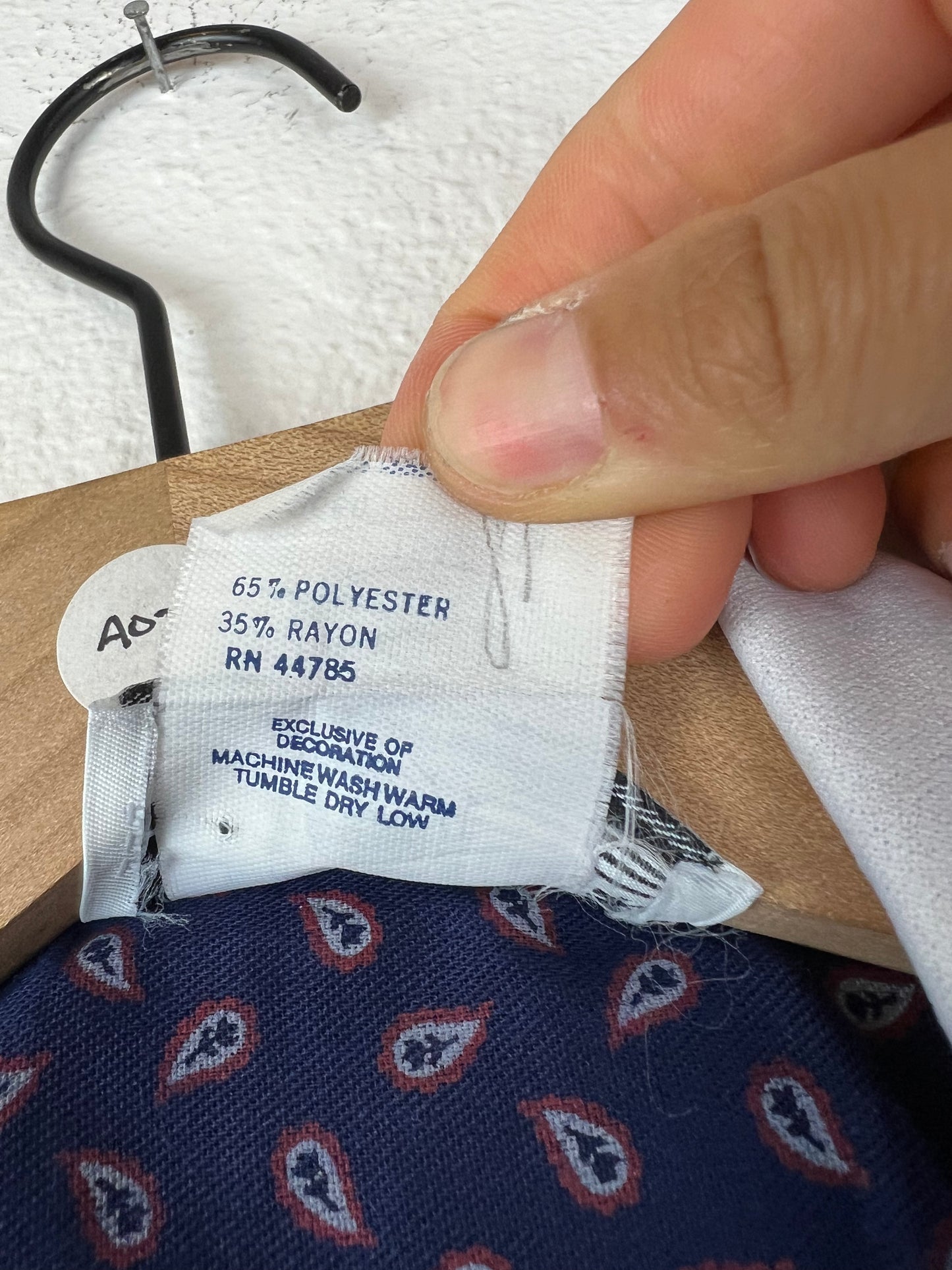 Union Made Blue Paisley Dress