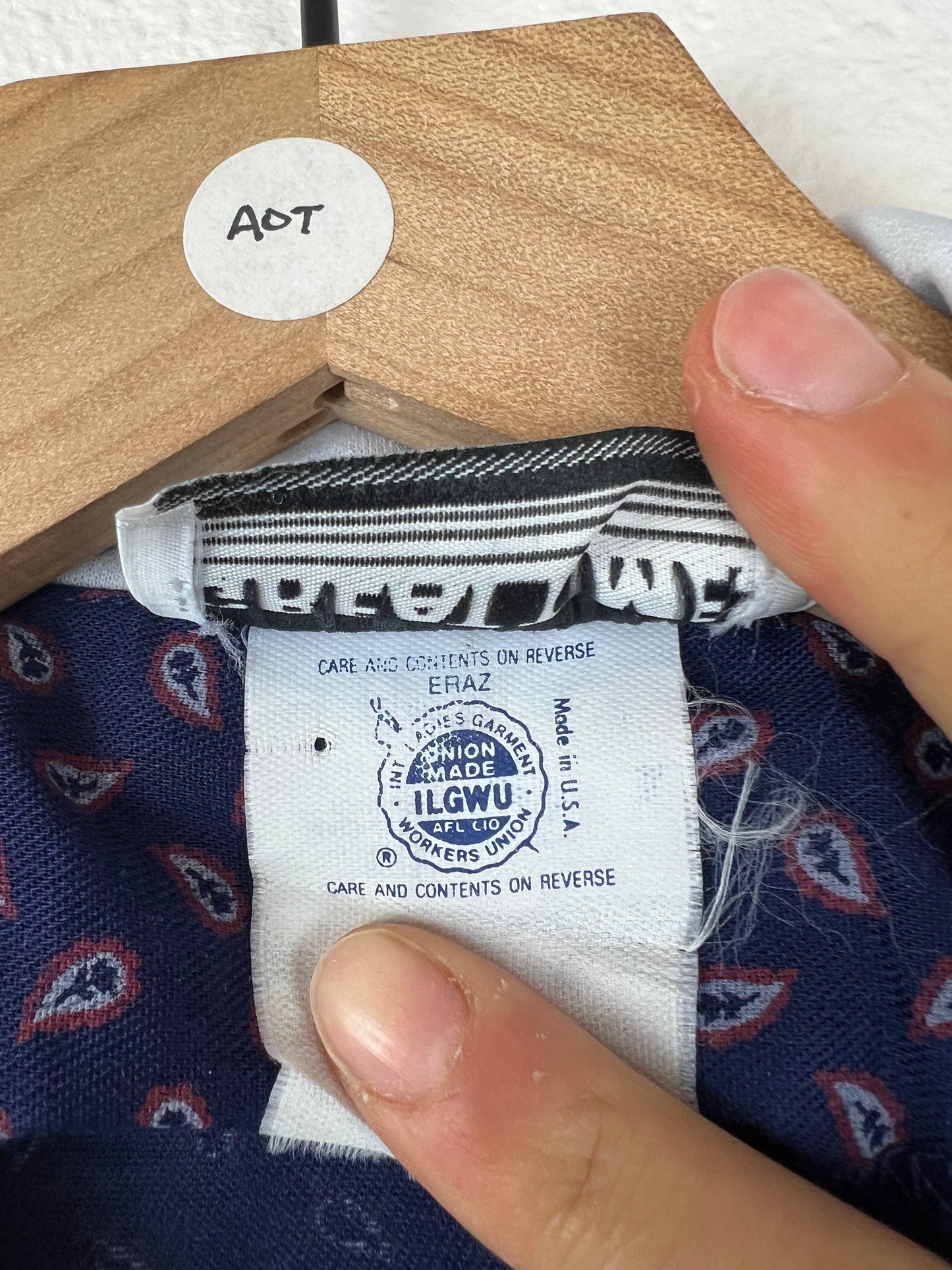 Union Made Blue Paisley Dress