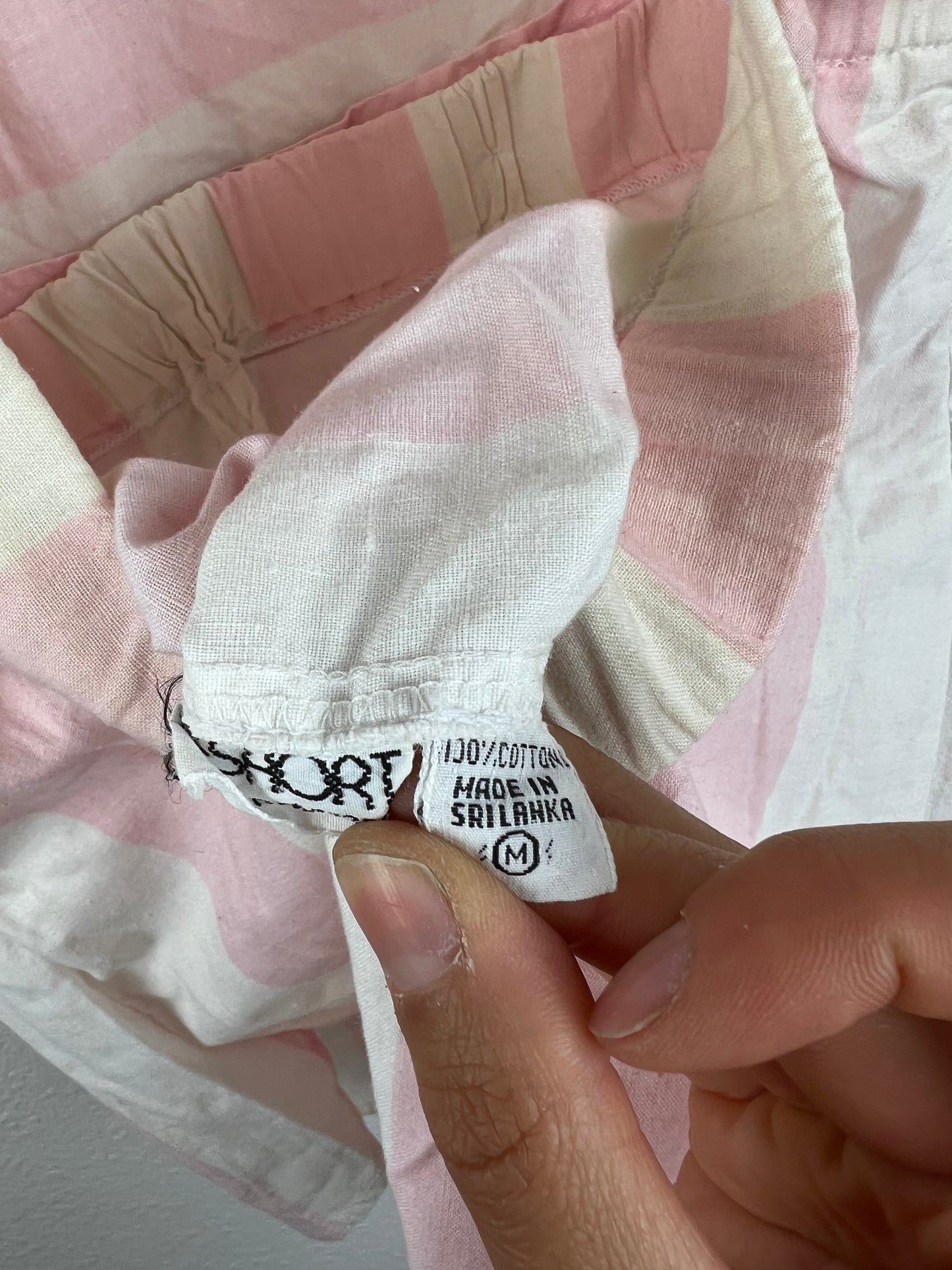 Vintage Pink and White Romper