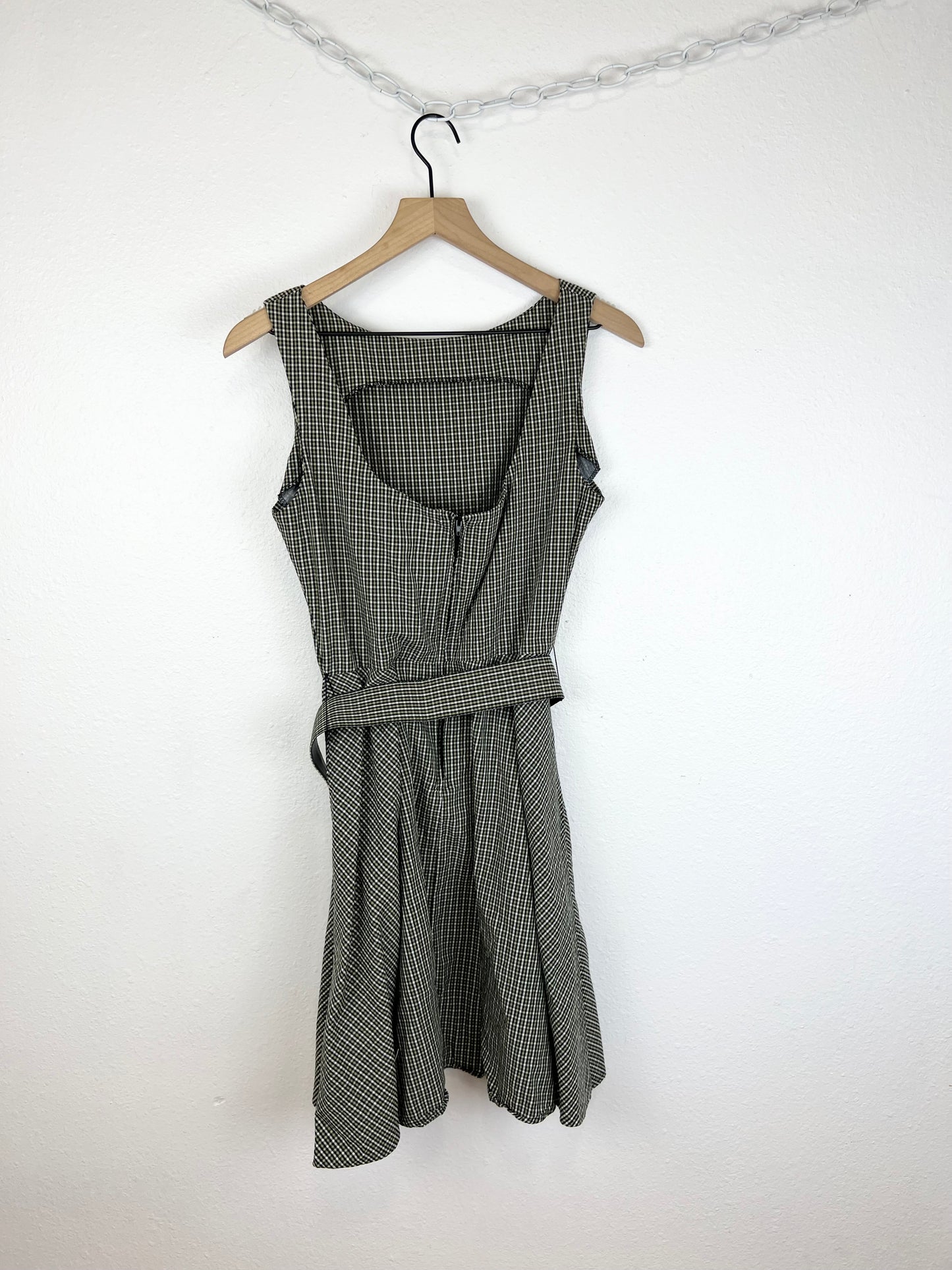 ALL THAT JAZZ 90S PLAID BELTED DRESS