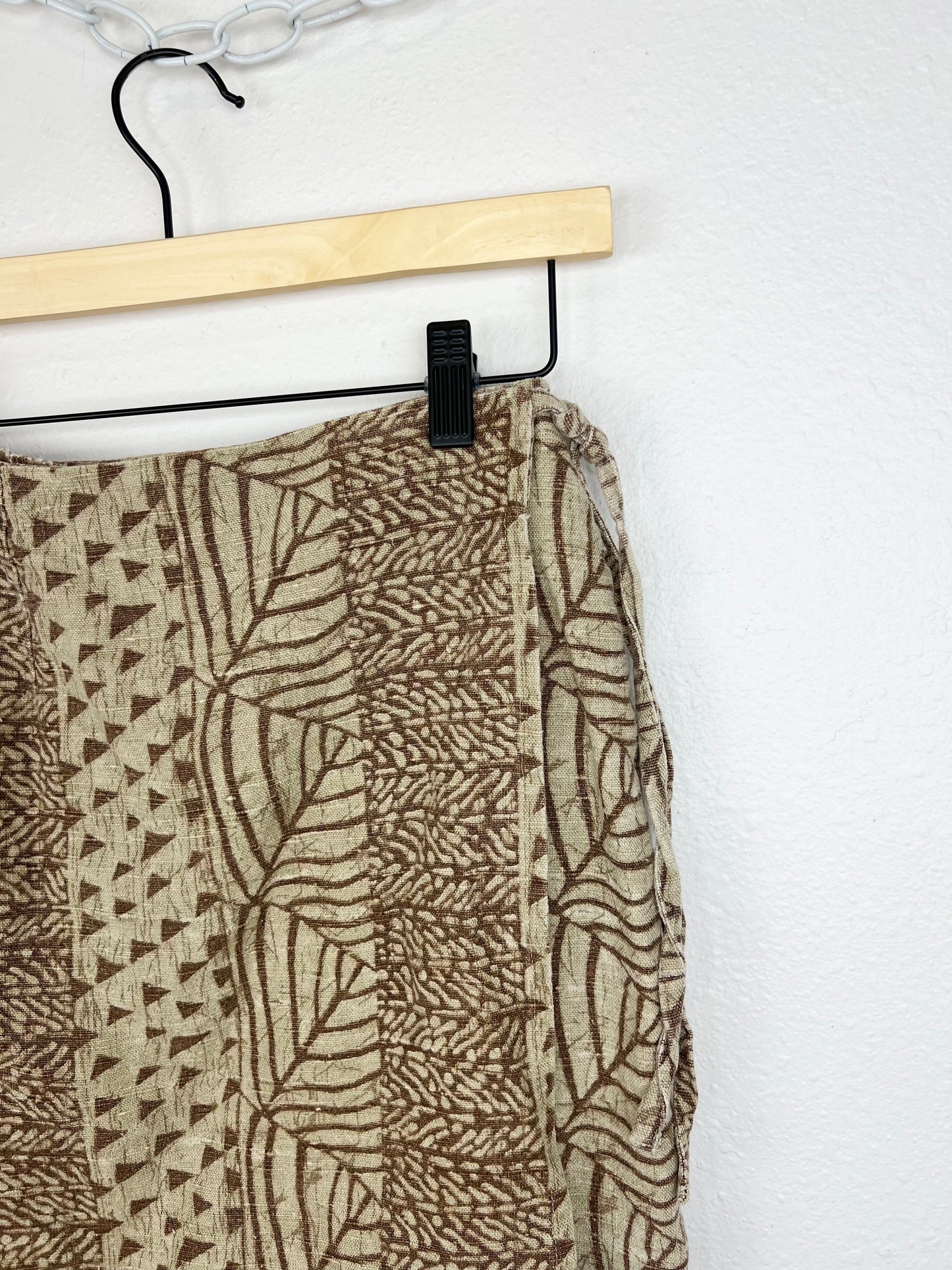 LINEN/COTTON WRAP SKIRT