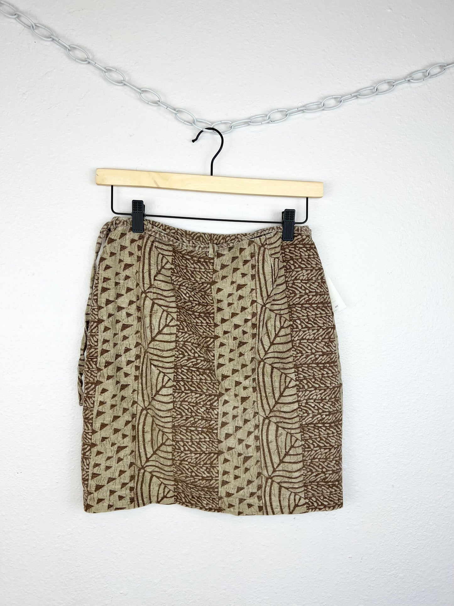LINEN/COTTON WRAP SKIRT