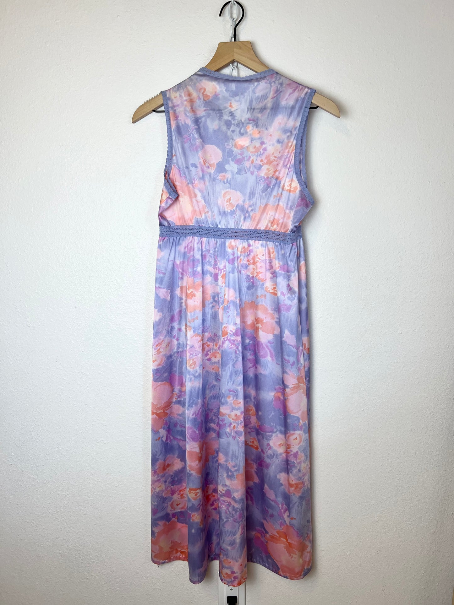 WATERCOLOR FLORAL NIGHTGOWN DRESS