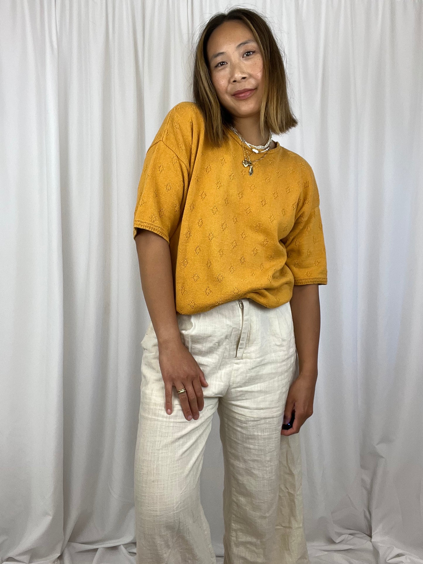 MARIGOLD COTTON SWEATER TOP
