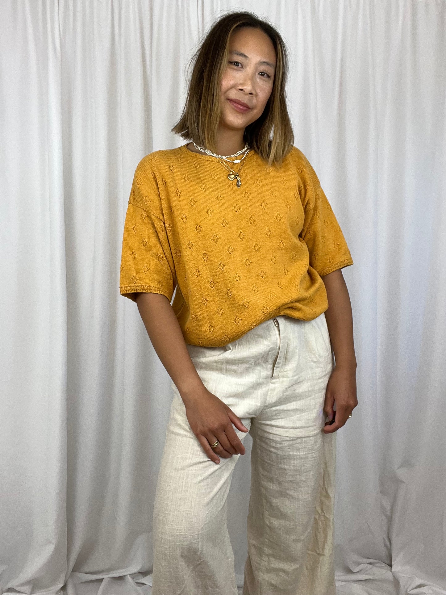 MARIGOLD COTTON SWEATER TOP
