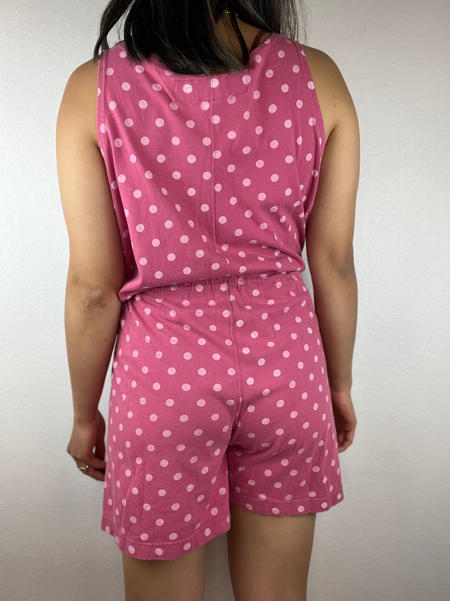 B.U.M. Equipment Pink Polka Dot Romper