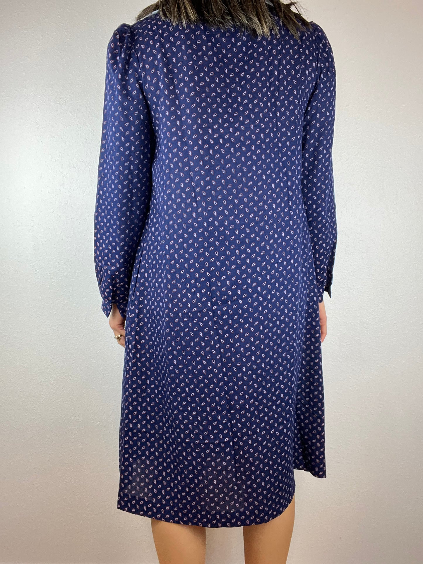 Union Made Blue Paisley Dress