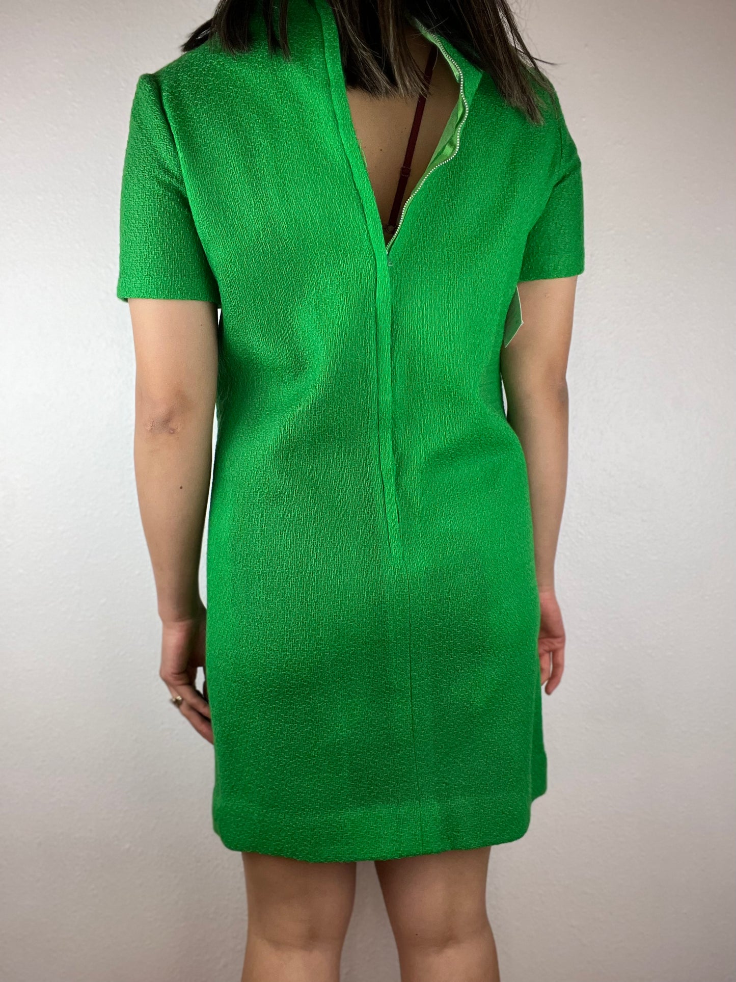 60s Kelly Green Shift Dress