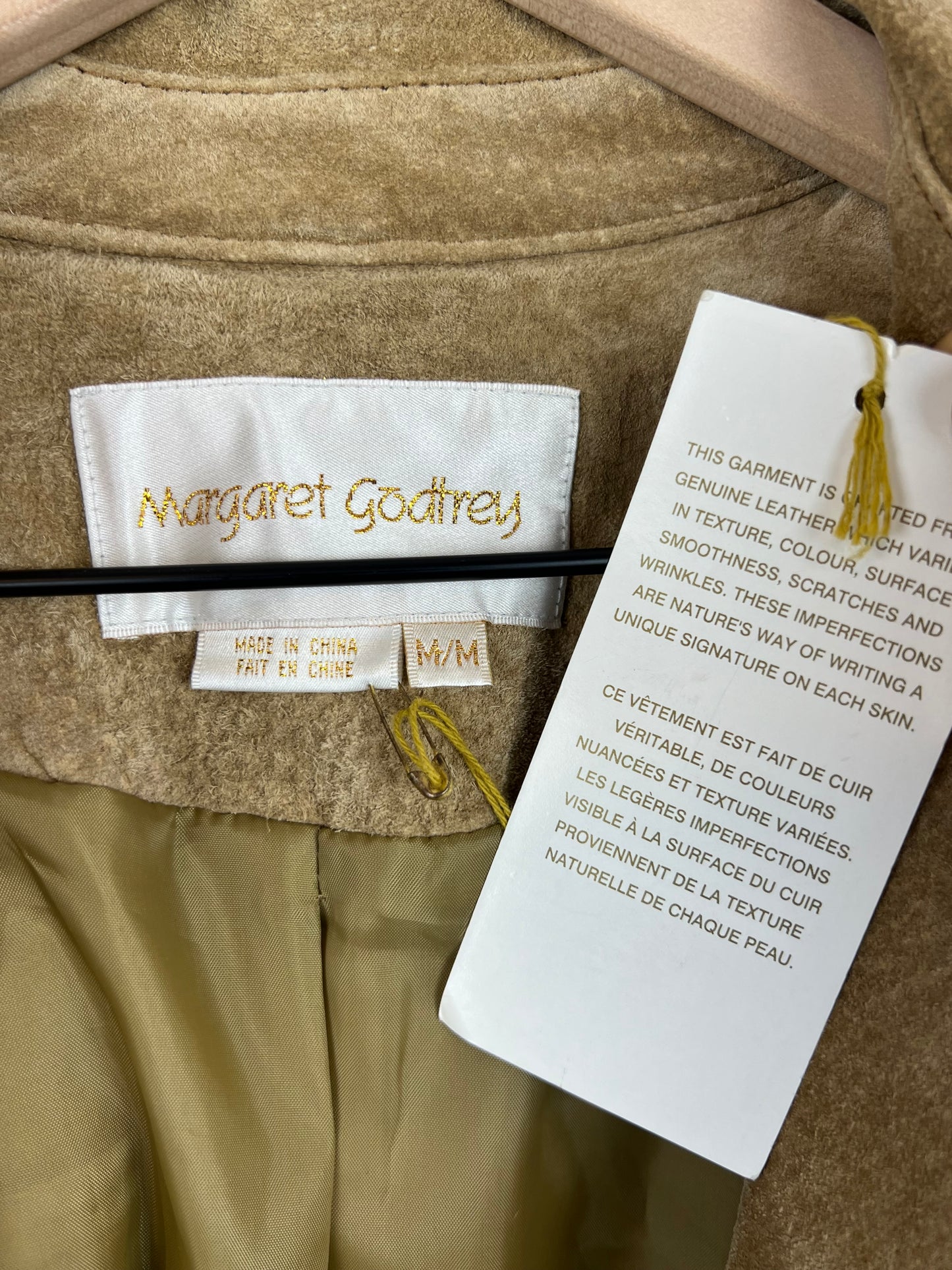 NWT SUEDE LEATHER OVERCOAT