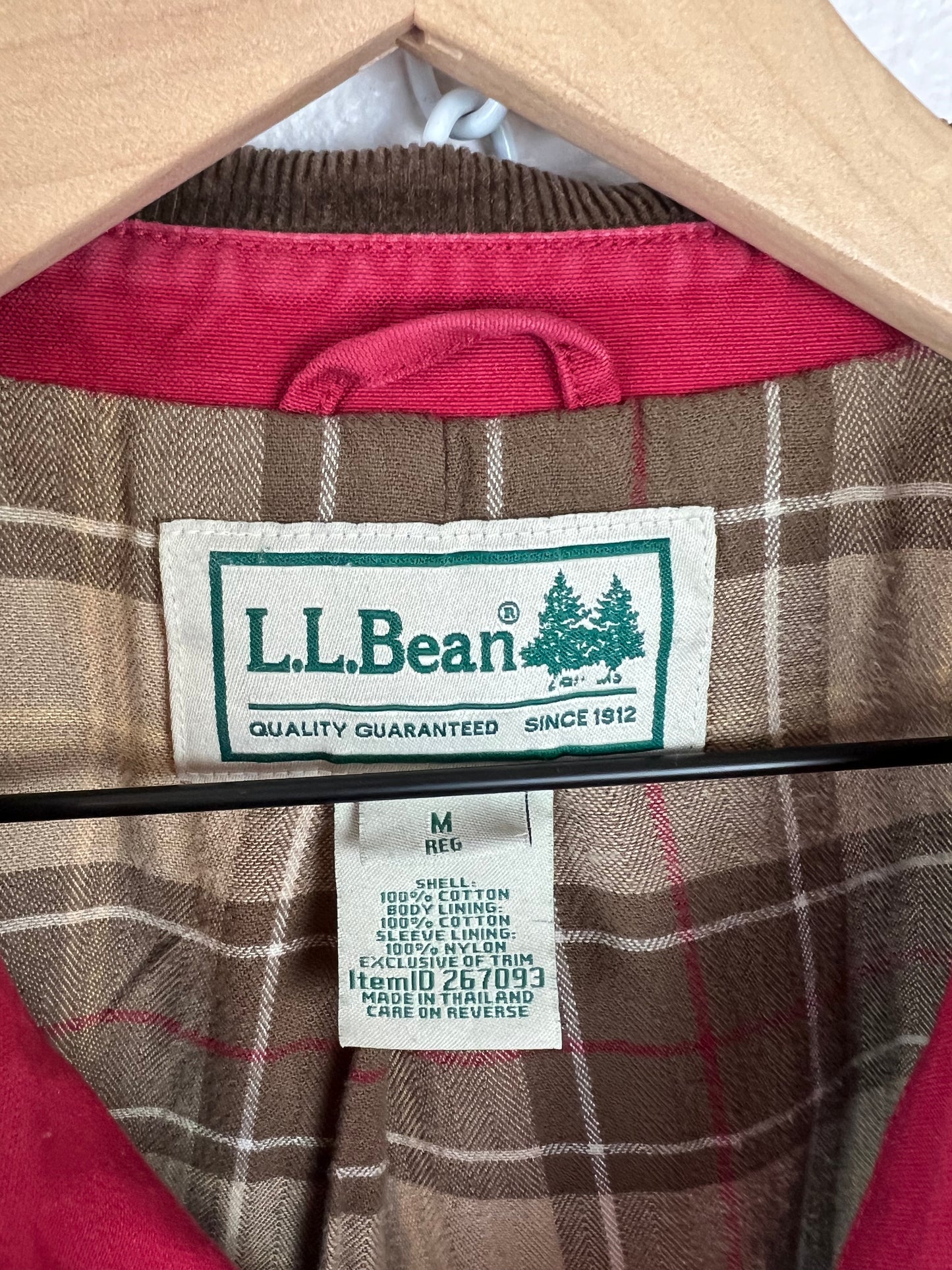 L.L. BEAN LINED CHORE COAT