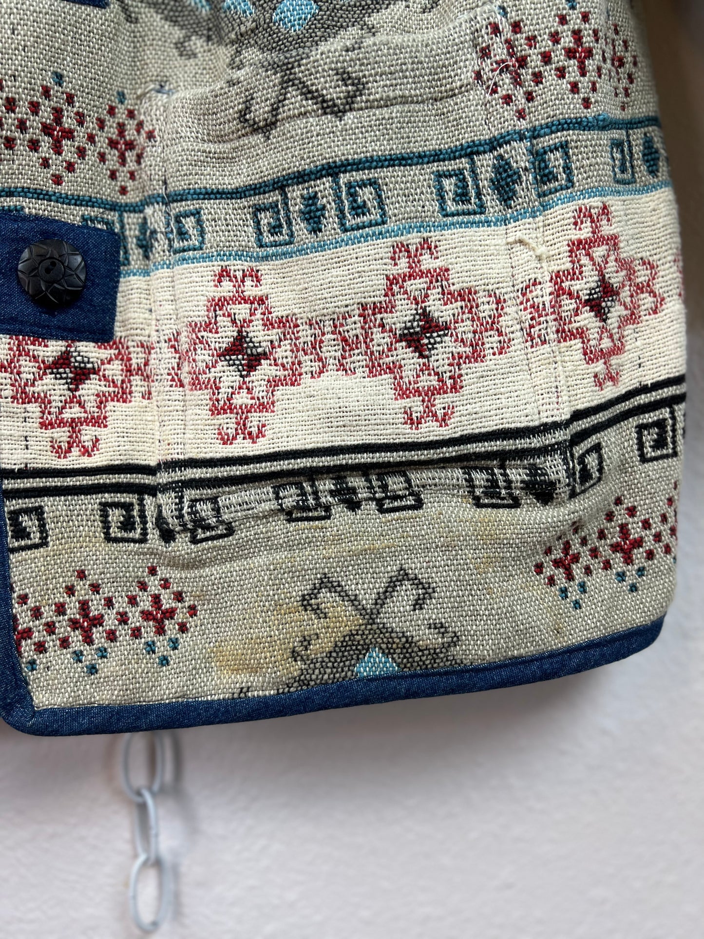 REVERSIBLE PATTERNED CHORE JACKET